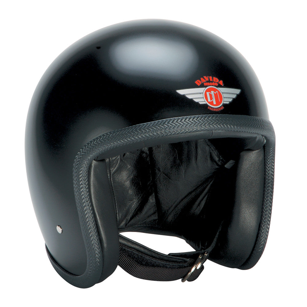 92105 - Matt Black Ninety 2 Helmet - Davida Motorcycle helmets